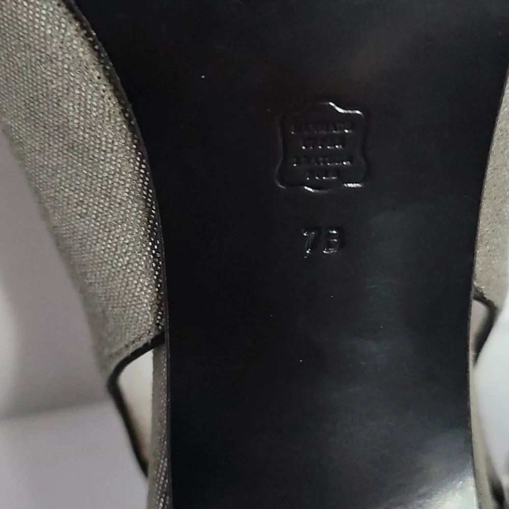 Caparros Gun Metal Jewel High Heel Evening Shoes - Picture 8 of 13
